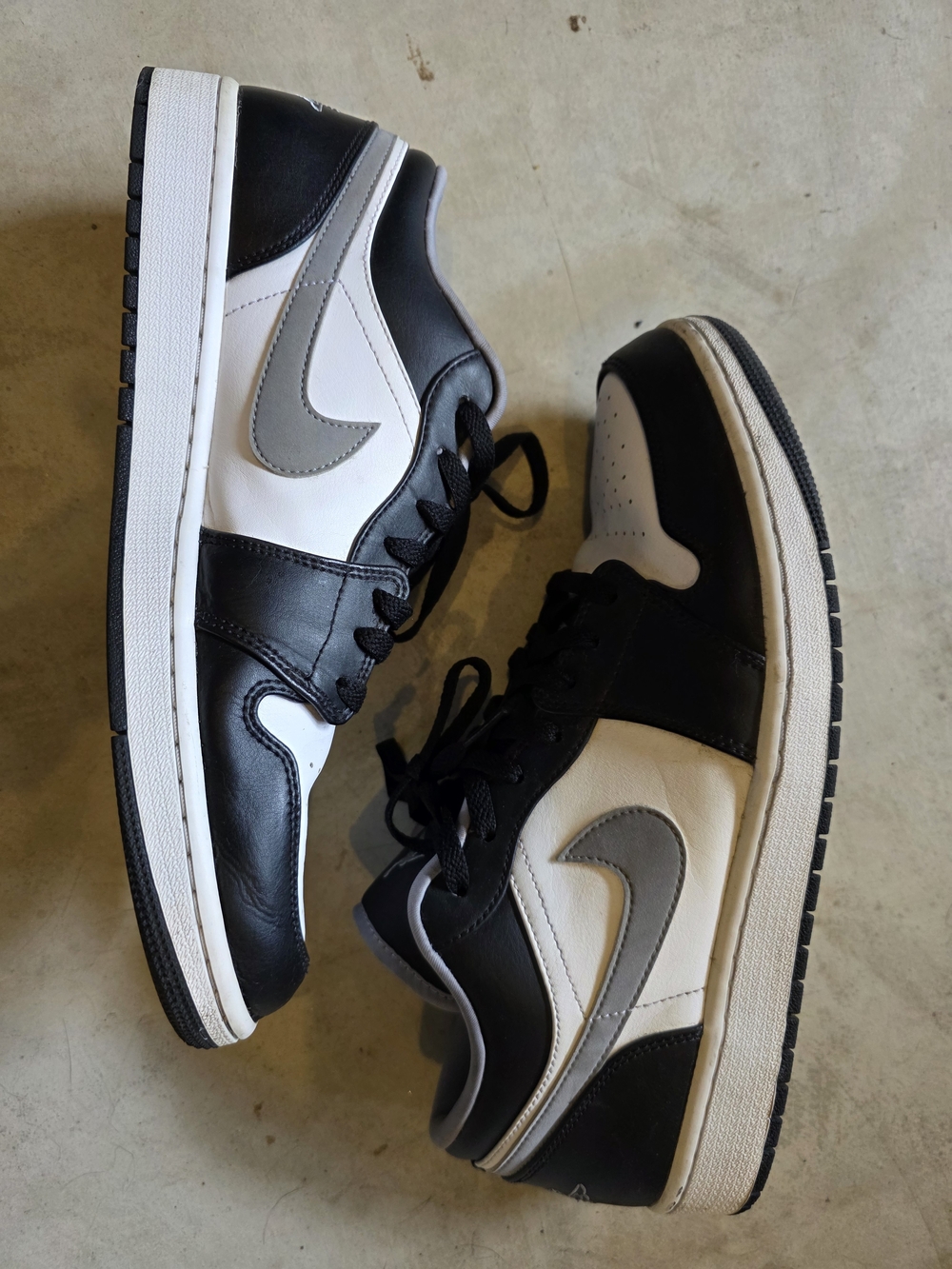 Air Jordan 1 Low Black/White/Particle Grey Sz13